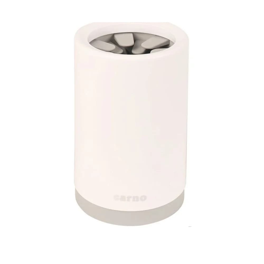 PfotenRein PRO Reinigungsbecher in Grau mit weichen Silikonborsten